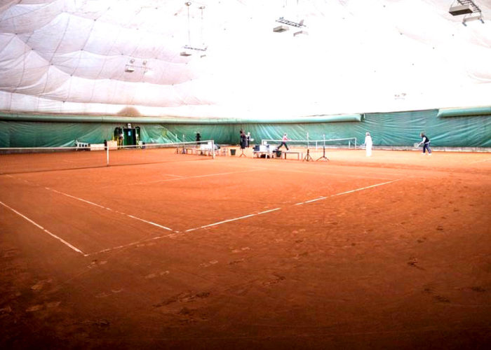 Traglufthalle Tennisplatz